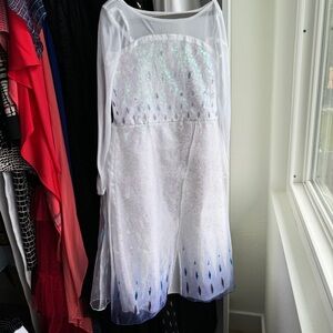Disney Elsa White and Blue Sequin Dress